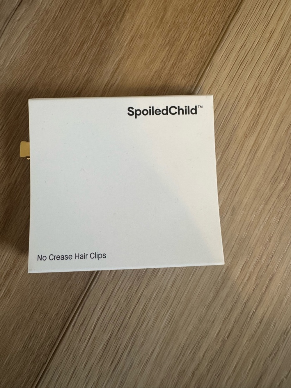 SpoiledChild No Crease Hair Clips - White and Gold